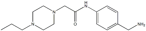 N-[4-(aminomethyl)phenyl]-2-(4-propylpiperazin-1-yl)acetamide