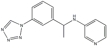 N-{1-[3-(1H-1,2,3,4-tetrazol-1-yl)phenyl]ethyl}pyridin-3-amine Structure