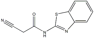 N-1,3-benzothiazol-2-yl-2-cyanoacetamide Structure