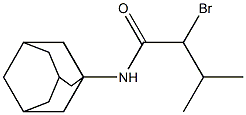 N-1-adamantyl-2-bromo-3-methylbutanamide Structure