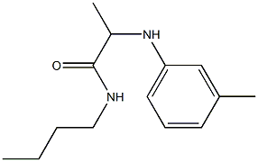 N-butyl-2-[(3-methylphenyl)amino]propanamide Struktur