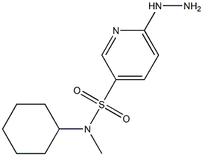 N-cyclohexyl-6-hydrazinyl-N-methylpyridine-3-sulfonamide Structure