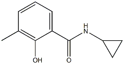 N-cyclopropyl-2-hydroxy-3-methylbenzamide Structure