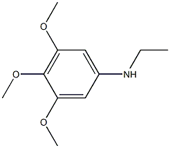 N-エチル-3,4,5-トリメトキシアニリン 化学構造式