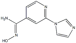 N'-hydroxy-2-(1H-imidazol-1-yl)pyridine-4-carboximidamide Structure