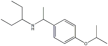 pentan-3-yl({1-[4-(propan-2-yloxy)phenyl]ethyl})amine Structure