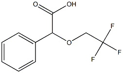 phenyl(2,2,2-trifluoroethoxy)acetic acid Struktur