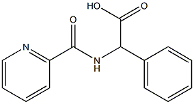 phenyl[(pyridin-2-ylcarbonyl)amino]acetic acid Structure