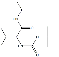 tert-butyl 1-[(ethylamino)carbonyl]-2-methylpropylcarbamate Struktur