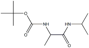 tert-butyl 2-(isopropylamino)-1-methyl-2-oxoethylcarbamate Struktur