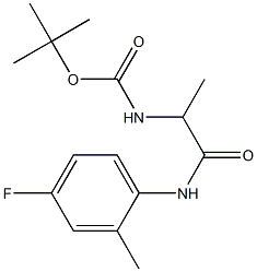  tert-butyl 2-[(4-fluoro-2-methylphenyl)amino]-1-methyl-2-oxoethylcarbamate
