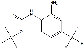 tert-butyl 2-amino-4-(trifluoromethyl)phenylcarbamate Struktur