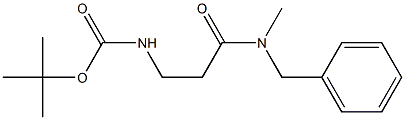 tert-butyl 3-[benzyl(methyl)amino]-3-oxopropylcarbamate Structure