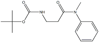 tert-butyl 3-[methyl(phenyl)amino]-3-oxopropylcarbamate Structure