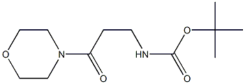 tert-butyl 3-morpholin-4-yl-3-oxopropylcarbamate Structure