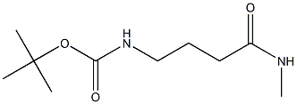 tert-butyl 4-(methylamino)-4-oxobutylcarbamate Structure