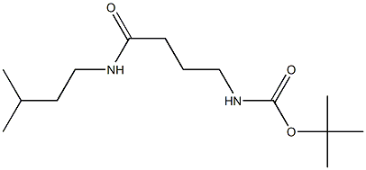 tert-butyl 4-[(3-methylbutyl)amino]-4-oxobutylcarbamate Struktur