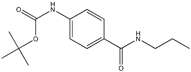 tert-butyl 4-[(propylamino)carbonyl]phenylcarbamate Structure