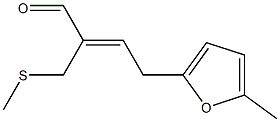 2-[(Methylthio)-methyl]-3-(5-methyl-furfuryl)-propenal Structure