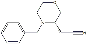 (S)-4-Benzyl-3-cyanomethylmorpholine Structure