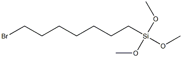 7 - 溴庚基三甲氧基硅烷, , 结构式