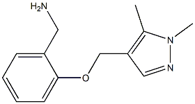 Benzenemethanamine,  2-[(1,5-dimethyl-1H-pyrazol-4-yl)methoxy]- Struktur