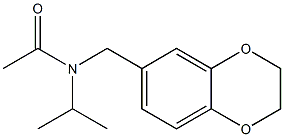 Acetamide,  N-[(2,3-dihydro-1,4-benzodioxin-6-yl)methyl]-N-(1-methylethyl)- Struktur