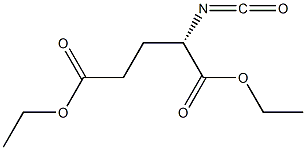 (S)-diethyl 2-isocyanatopentanedioate Struktur
