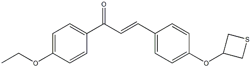 1-(4-ethoxyphenyl)-3-[4-(3-thietanyloxy)phenyl]-2-propen-1-one