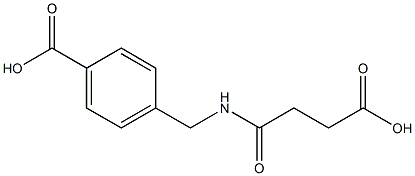 4-{[(3-carboxypropanoyl)amino]methyl}benzoic acid 结构式