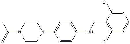 N-[4-(4-acetyl-1-piperazinyl)phenyl]-N-(2,6-dichlorobenzyl)amine