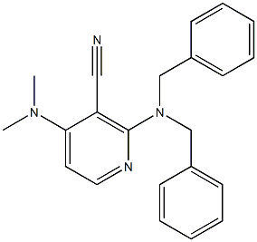 2-(dibenzylamino)-4-(dimethylamino)nicotinonitrile Structure