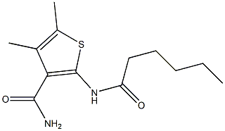 2-(hexanoylamino)-4,5-dimethyl-3-thiophenecarboxamide