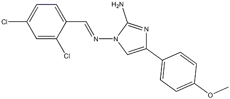 N-[2-amino-4-(4-methoxyphenyl)-1H-imidazol-1-yl]-N-(2,4-dichlorobenzylidene)amine