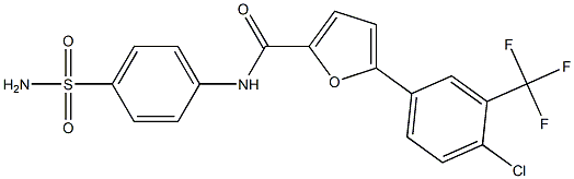 N-[4-(aminosulfonyl)phenyl]-5-[4-chloro-3-(trifluoromethyl)phenyl]-2-furamide|