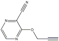 3-(2-propynyloxy)-2-pyrazinecarbonitrile Structure