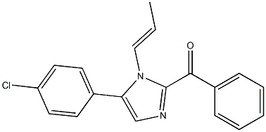 [5-(4-chlorophenyl)-1-(1-propenyl)-1H-imidazol-2-yl](phenyl)methanone Structure