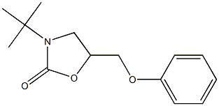 3-tert-butyl-5-(phenoxymethyl)-1,3-oxazolidin-2-one Struktur