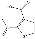 2-(methylsulfinyl)-3-thiophenecarboxylic acid Structure