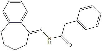 2-phenyl-N'-(6,7,8,9-tetrahydro-5H-benzo[a]cyclohepten-5-ylidene)acetohydrazide Structure