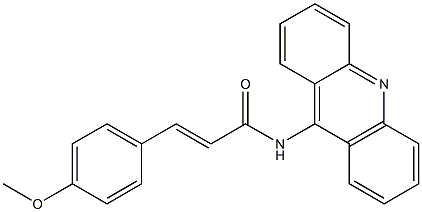 N-(9-acridinyl)-3-(4-methoxyphenyl)acrylamide Struktur