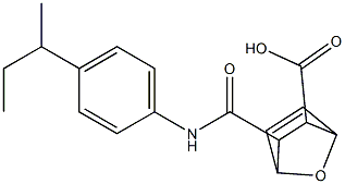 3-[(4-sec-butylanilino)carbonyl]-7-oxabicyclo[2.2.1]hept-5-ene-2-carboxylic acid 结构式