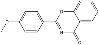 2-(4-methoxyphenyl)-4H-1,3-benzoxazin-4-one Struktur