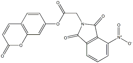 2-oxo-2H-chromen-7-yl {4-nitro-1,3-dioxo-1,3-dihydro-2H-isoindol-2-yl}acetate