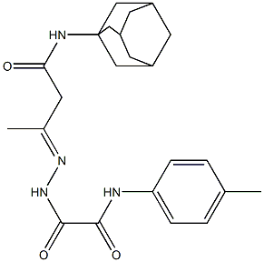 N-(1-adamantyl)-3-{[oxo(4-toluidino)acetyl]hydrazono}butanamide