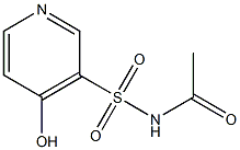 N-acetyl-4-hydroxy-3-pyridinesulfonamide 结构式