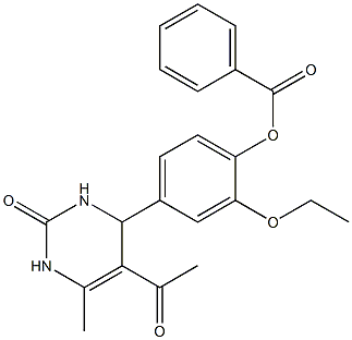 4-(5-acetyl-6-methyl-2-oxo-1,2,3,4-tetrahydropyrimidin-4-yl)-2-ethoxyphenyl benzoate