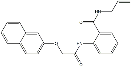 N-allyl-2-{[(2-naphthyloxy)acetyl]amino}benzamide 化学構造式