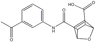 3-[(3-acetylanilino)carbonyl]-7-oxabicyclo[2.2.1]hept-5-ene-2-carboxylic acid