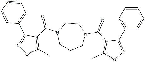 1,4-bis[(5-methyl-3-phenyl-4-isoxazolyl)carbonyl]-1,4-diazepane